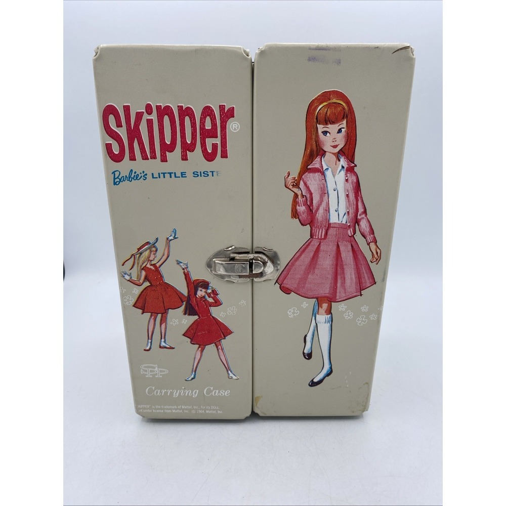 1963 Skipper Doll Case w/ Doll and accessories Mattel Barbie's Little Sister